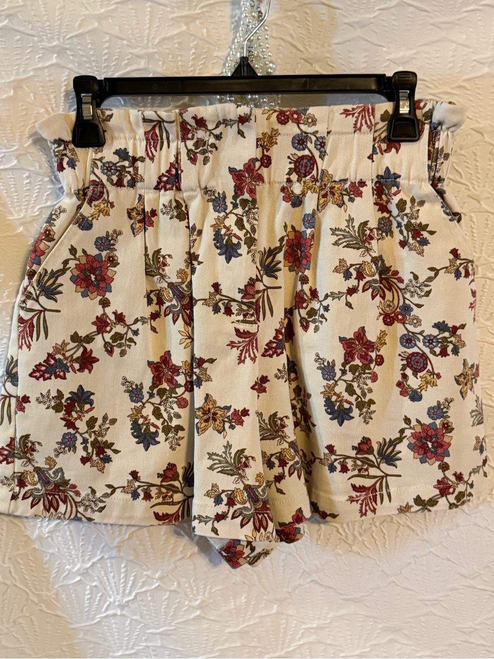 NWOT Skies Are Blue Floral Paperbag Waist Shorts Cottagecore Boutique